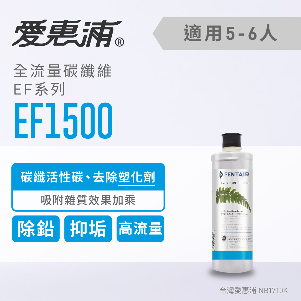 台灣愛惠浦 EF1500 全流量強效碳纖維濾芯