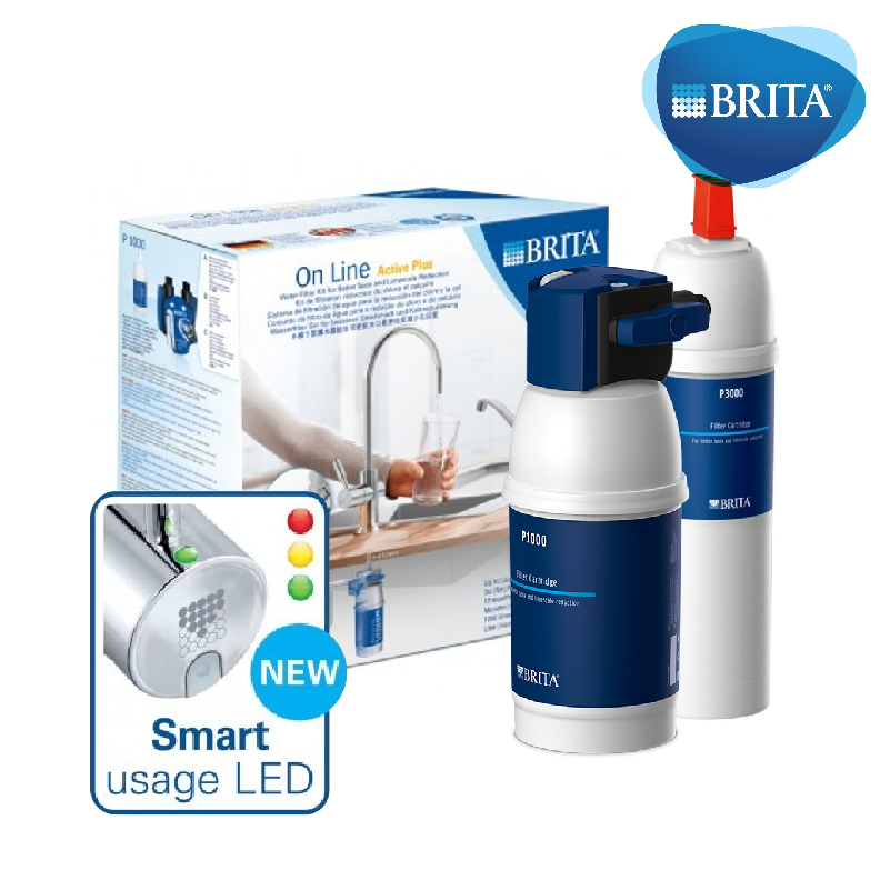 BRITA P1000 硬水軟化型淨水器 + P3000長效型濾芯