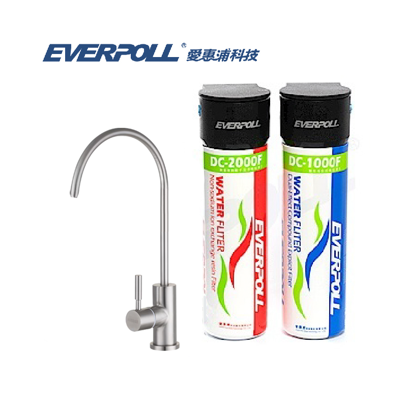 EVERPOLL DCP-3004全效完美版淨水系統(附LF低鉛認證白鐵不鏽鋼龍頭）)