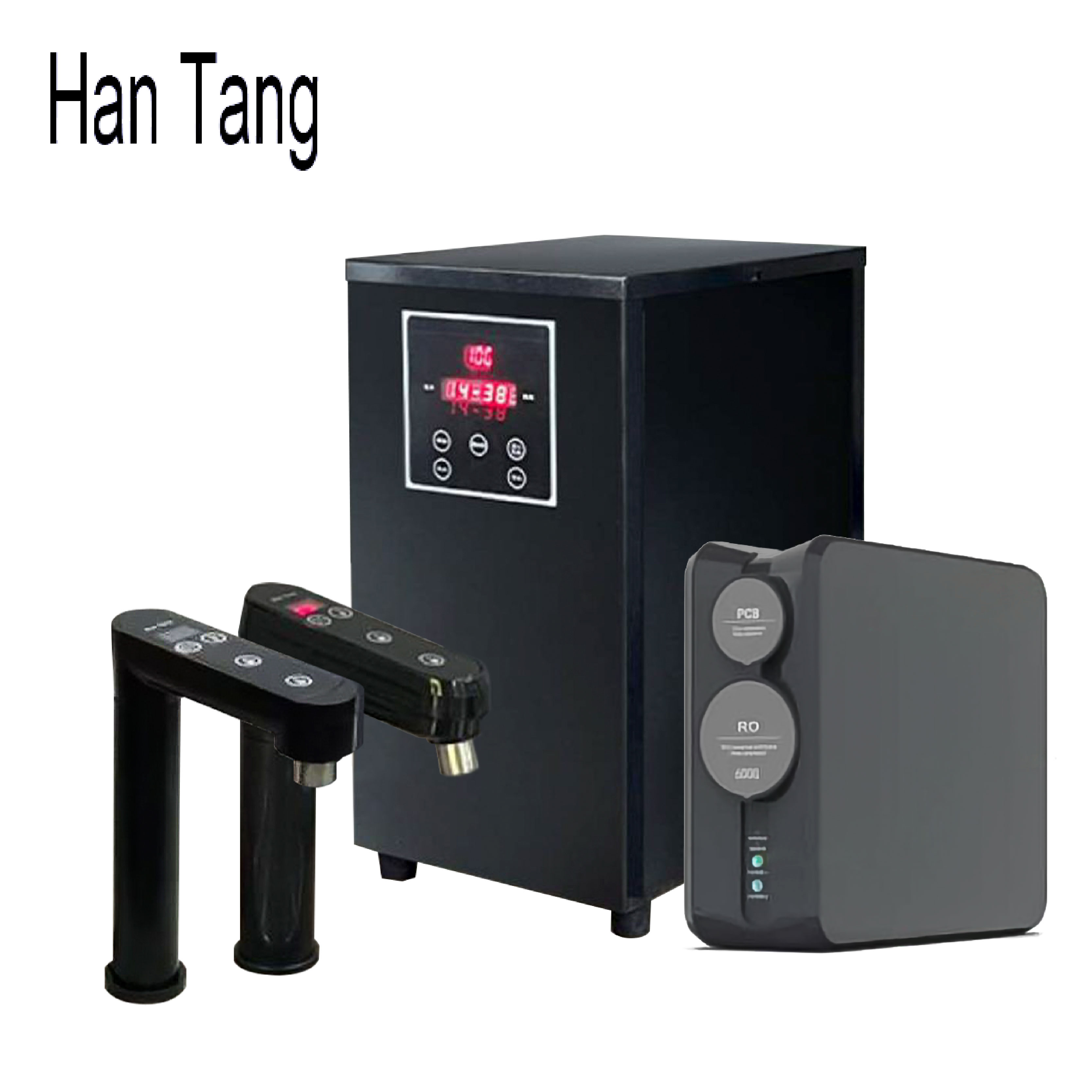【瀚塘 Han Tang】HT-3600 廚下型兩溫加熱器（初階款/基礎款/進階款) 搭配 百振N2-600G 純水直輸機(附ABS龍頭) 　　  ※進階款多304不鏽鋼龍頭選項可選擇